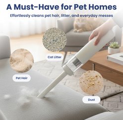 PawsPik Portable Handheld Vacuum Cleaner, White slide 2 of 9
