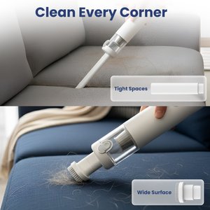 PawsPik Portable Handheld Vacuum Cleaner, White