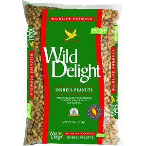 Wild Delight Inshell Peanuts Wild Bird Food, 5-lb bag