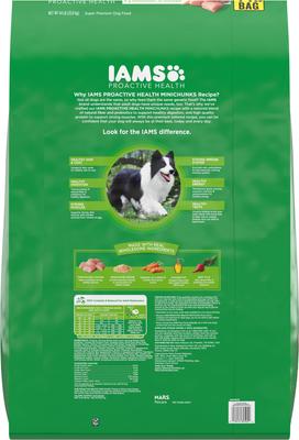 Show full view: Iams Proactive Health Minichunks with Real Chicken & Whole Grains Dry Dog Food, 44-lb bag slide 3 of 10