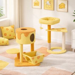 Happy & Polly 53.2-in Sisal Cheese Cat Tree slide 2 of 9