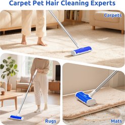 ACE2ACE Carpet Roller Pet Hair Remover, White/Blue slide 2 of 9