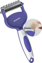 ACE2ACE Deshedding Dog & Cat Brush, Blue