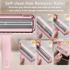 ACE2ACE Pet Hair Removal Brush, Pink slide 2 of 9