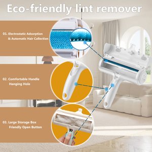 ACE2ACE Pet Hair Remover Roller, White
