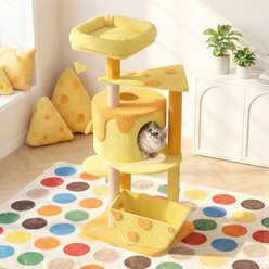Happy & Polly 53.2-in Sisal Cheese Cat Tree