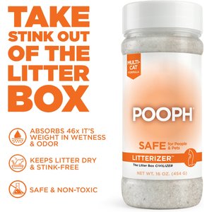 POOPH Kitty Litterizer Litter Box Saver Cat Deodorizer, 16-fl oz bottle