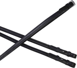 Collegiate Syntovia+ Plain Flat Horse Reins, 5/8 x 54-in, Black
