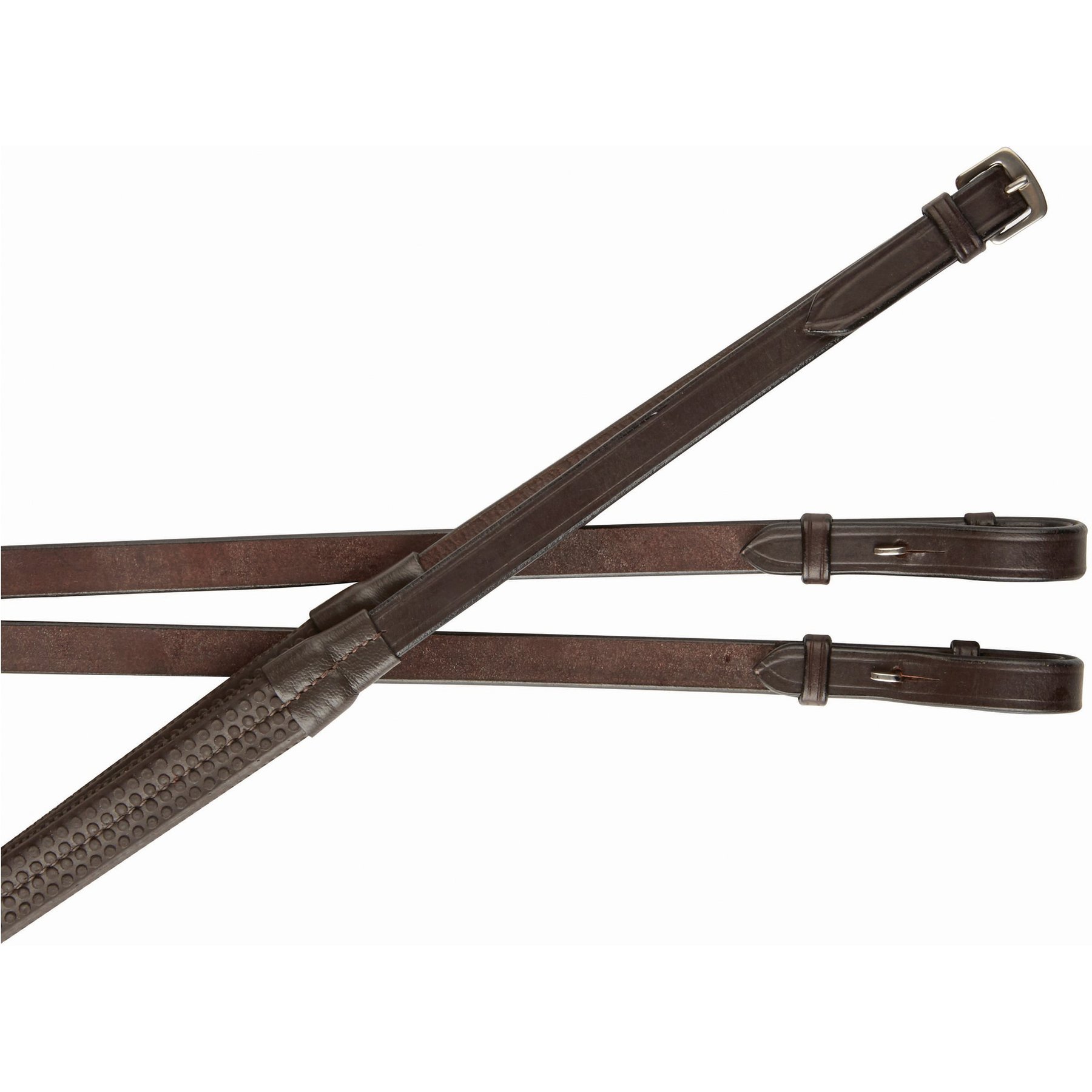 Collegiate Rubber Horse Reins IV, 5/8 x 54-in, Brown