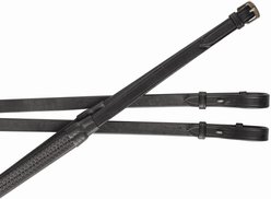 Collegiate Rubber Horse Reins IV, 5/8 x 54-in, Black