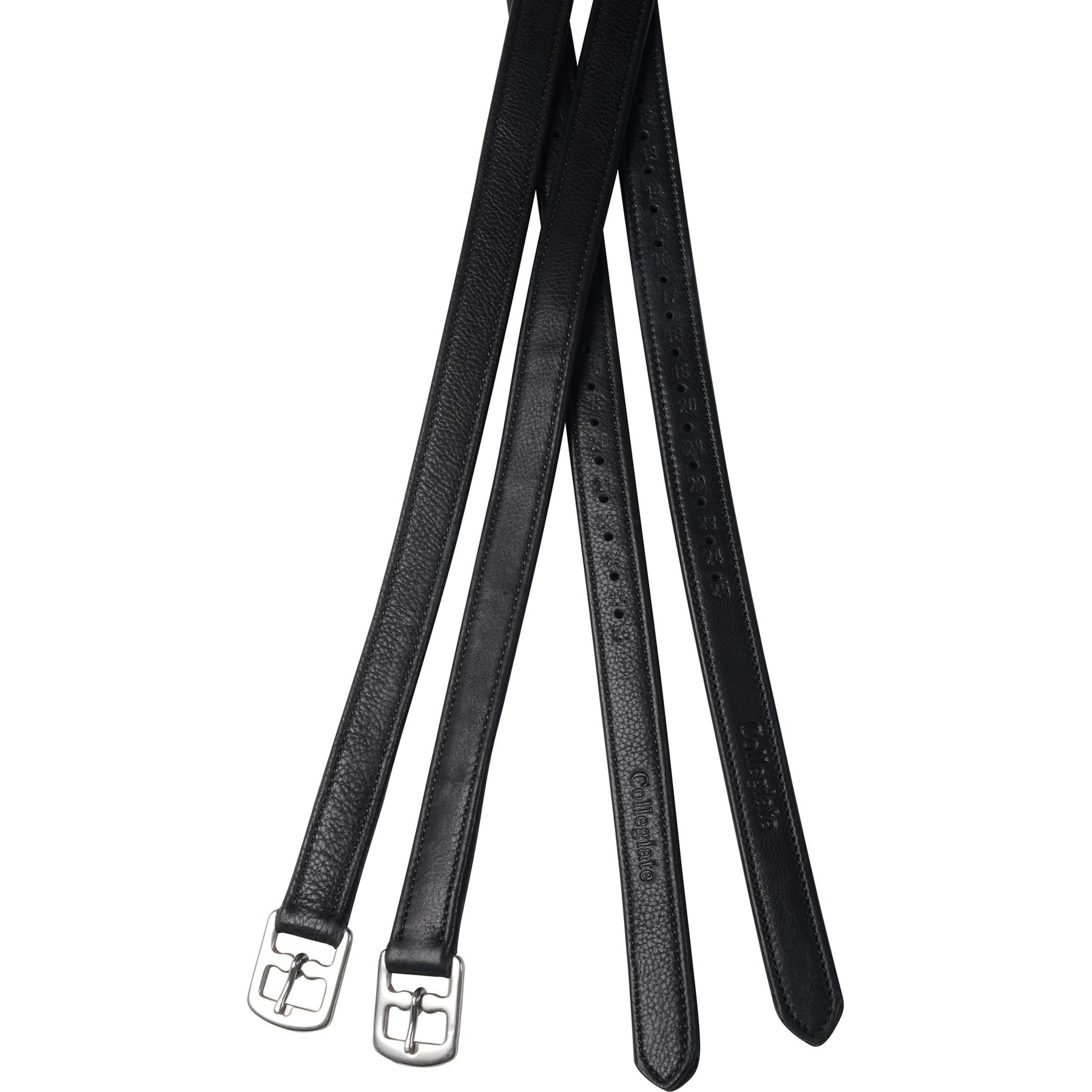 Collegiate Luxe Horse Stirrup Leathers, Black, 1 x 54-in