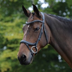Collegiate ComFiTec Vogue Anatomical Horse Bridle, Black, Full