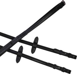 Collegiate Syntovia+ Rubber Horse Reins, 5/8 x 54-in, Black