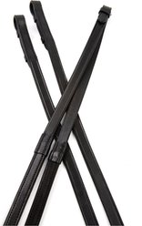 Collegiate One Sided Rubber Horse Reins IV, 5/8 x 54-in, Black