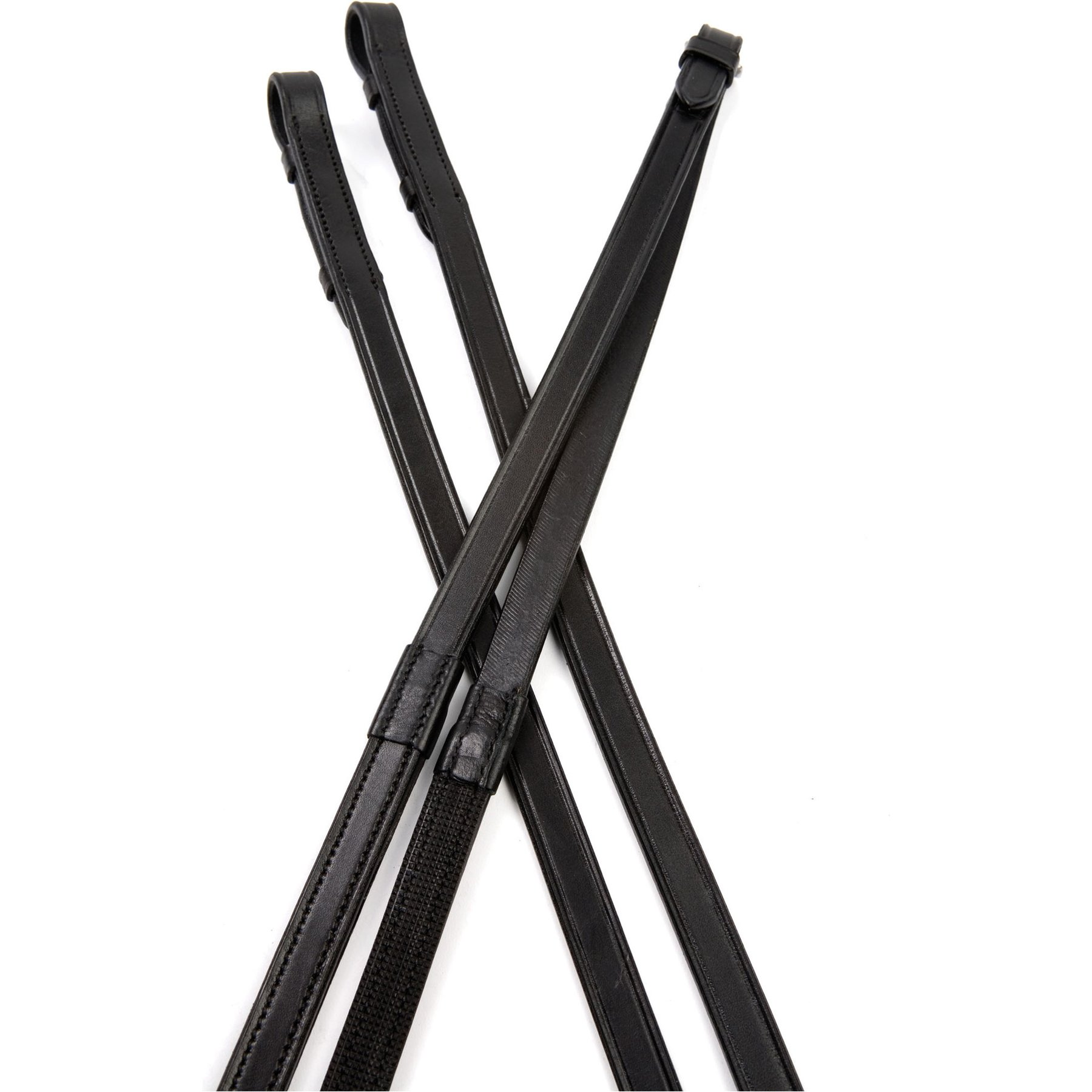 Collegiate One Sided Rubber Horse Reins IV, 5/8 x 54-in, Black