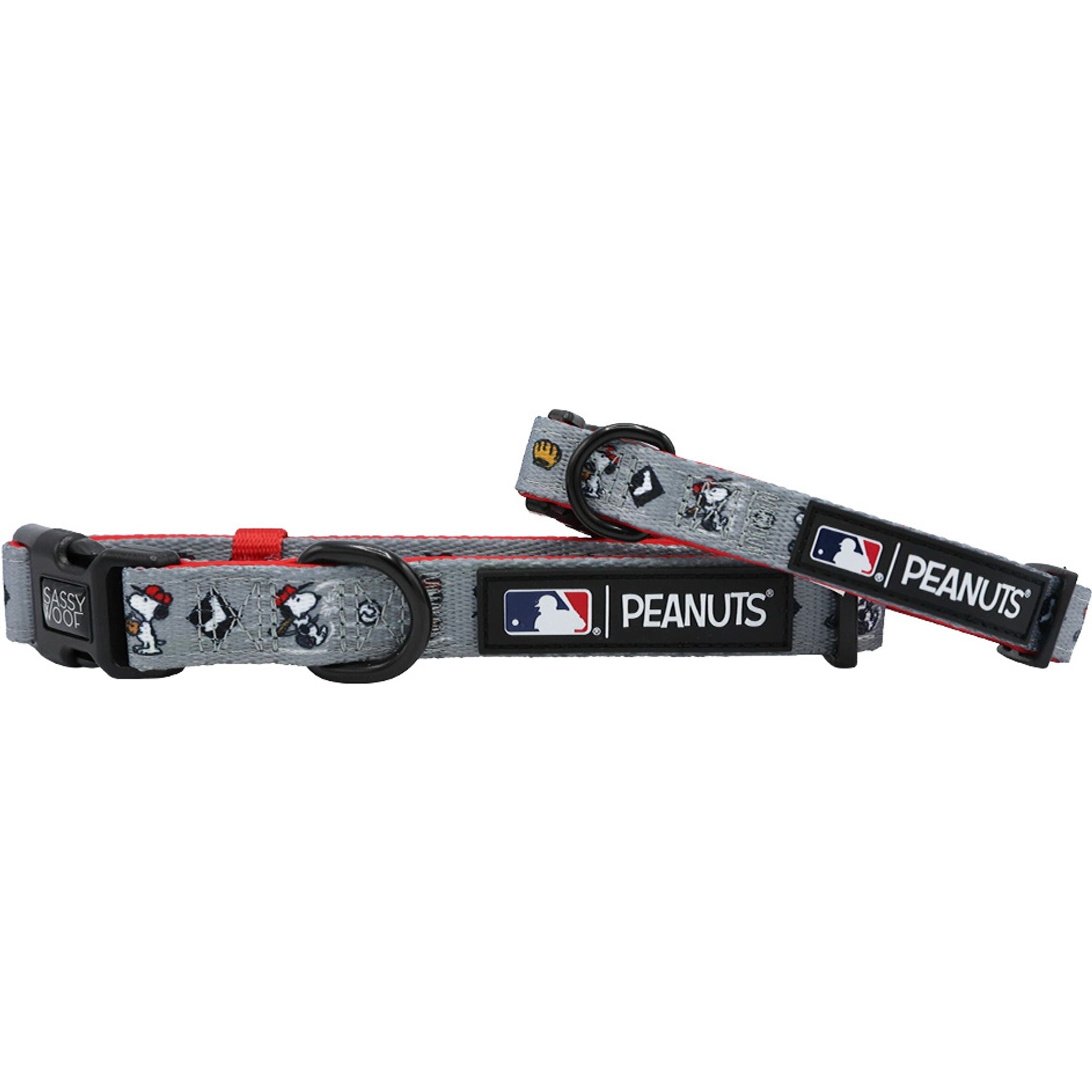 Sassy Woof MLB x Peanuts Chicago White Sox Dog Collar, Small: 13-in neck, 1/2-in wide