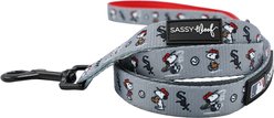 Sassy Woof MLB x Peanuts Chicago White Sox Dog Leash, 5-ft long, 4/5-in wide