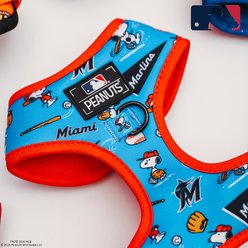 Sassy Woof MLB x Peanuts Miami Marlins Adjustable Dog Harness, X-Large: 24 to 35-in chest slide 2 of 7