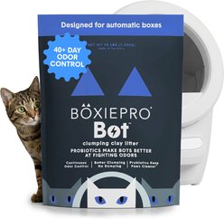 Boxiecat BOT Self-Cleaning Probiotic Clumping Clay Kitty Cat Litter, 16-lb bag