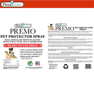 Show full view: Premo Guard Pet Protector Flea & Tick Spray for Dogs & Cats, 32-fl oz bottle slide 7 of 7
