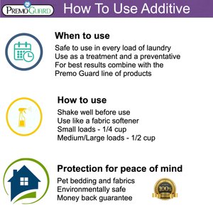 Premo Guard Laundry Additive Non-Toxic Bed Bug Killer for Dog & Cat, 32-fl oz bottle