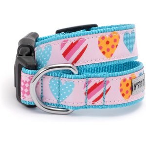 The Worthy Dog Love is Love Dog Collar, Pink, X-Large: 17 to 23-in neck, 1-in wide