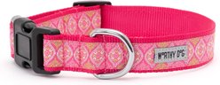 The Worthy Dog Medallion Dog Collar, Pink, X-Large: 17 to 23-in neck, 1-in wide slide 2 of 3