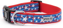 The Worthy Dog Star Spangled Dog Collar, Red/White/Blue, Small: 8 to 14-in neck, 5/8-in wide slide 2 of 3