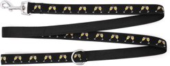 The Worthy Dog Celebration Lead, Black, Small: 5-ft long, 5/8-in wide slide 2 of 3