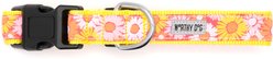 The Worthy Dog Preppy Floral Dog Collar, Pink, X-Large: 17 to 23-in neck, 1-in wide slide 2 of 3