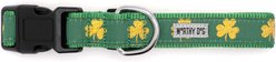 The Worthy Dog Good Luck Dog Collar, Green, X-Large: 17 to 23-in neck, 1-in wide slide 2 of 3