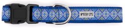 The Worthy Dog Medallion Dog Collar, Blue, Medium: 11 to 17-in neck, 1-in wide slide 2 of 3