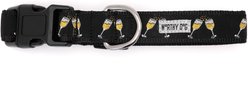 The Worthy Dog Celebration Dog Collar, Black, Small: 8 to 14-in neck, 5/8-in wide slide 2 of 3