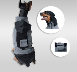 Pebot Softshell Overall Dog & Cat Jacket, Grey, 26 slide 2 of 7