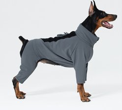 Pebot Softshell Overall Dog & Cat Jacket, Grey, 26