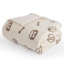 Bedsure Waterproof Cozy Plush Reversible Throw Furniture Protector Dog & Cat Blanket, Beige, X-Large