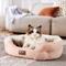 Show in main carousel: Bedsure Round Bolster Anti-Slip Puppy & Kitten Bed with Washable Pillow Cushion, Pink, Small slide 8 of 8