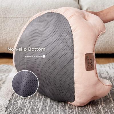 Show full view: Bedsure Round Bolster Anti-Slip Puppy & Kitten Bed with Washable Pillow Cushion, Pink, Small slide 4 of 8