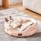Show in main carousel: Bedsure Round Bolster Anti-Slip Puppy & Kitten Bed with Washable Pillow Cushion, Pink, Small slide 3 of 8
