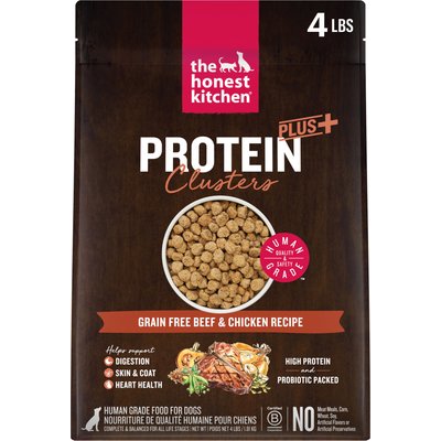 The Honest Kitchen The Honest Kitchen Protein Plus+ Clusters Grain-Free Beef & Chicken Dry Dog Food, 4-lb bag