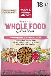 The Honest Kitchen Whole Food Clusters Grain-Free Lamb Dry Dog Food, 18-lb bag