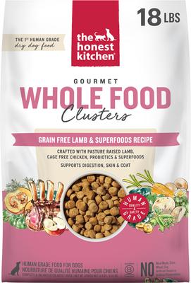 The Honest Kitchen Whole Food Clusters Grain-Free Lamb Dry Dog Food, 18-lb bag