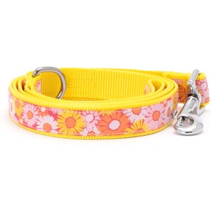 The Worthy Dog Preppy Floral Dog Leash, Pink, Small: 5-ft long, 5/8-in wide
