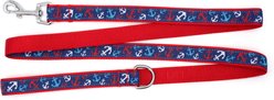 The Worthy Dog Anchors Ahoy Dog Leash, Red/White/Blue, Small: 5-ft long, 5/8-in wide slide 2 of 3