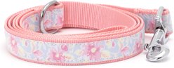 The Worthy Dog Fancy Floral Dog Leash, Blue, Small: 5-ft long, 5/8-in wide