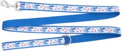 The Worthy Dog Sharkuterie Dog Leash, Blue, Large: 5-ft long, 1-in wide slide 2 of 3