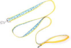The Worthy Dog Bunnies & Flowers Dog Leash, Blue, Large: 5-ft long, 1-in wide slide 2 of 3
