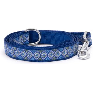 The Worthy Dog Medallion Dog Leash, Blue, Large: 5-ft long, 1-in wide