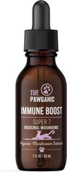 The Pawganic Super 7 Medicinal Mushrooms Liquid Immune Boost Supplement for Cats, 2-fl oz bottle