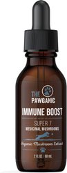 The Pawganic Super 7 Medicinal Mushrooms Liquid Immune Boost Supplement for Dogs, 2-fl oz bottle